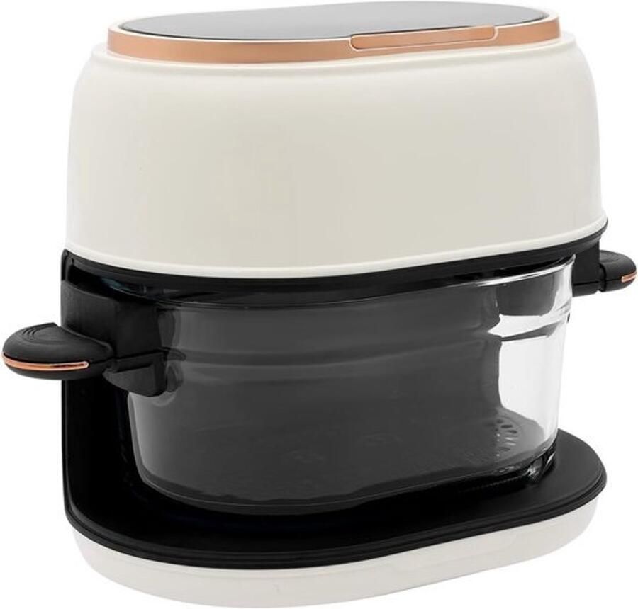 Heteluchtfriteuse Airfryer Gezond koken 24-uurs reservering Capaciteit van 4 liter Wit