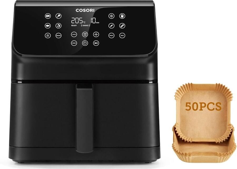 Heteluchtfriteuse Airfryer Gezond Koken 62 Liter Capaciteit Grote Maaltijden