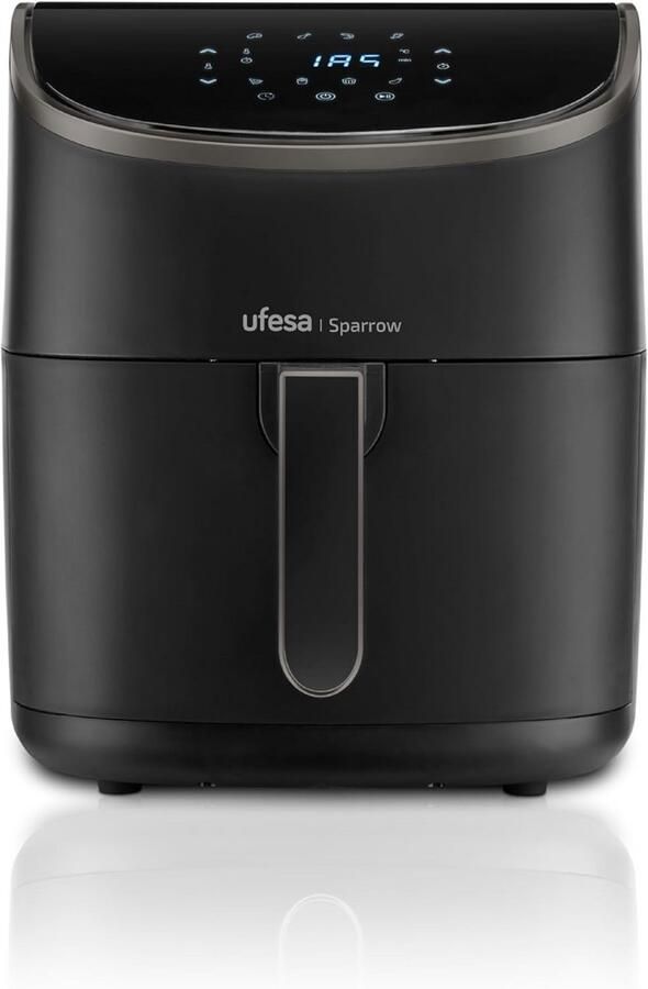 Heteluchtfriteuse Airfryer Gezond Koken 8 Programma's 6 Liter Zwart