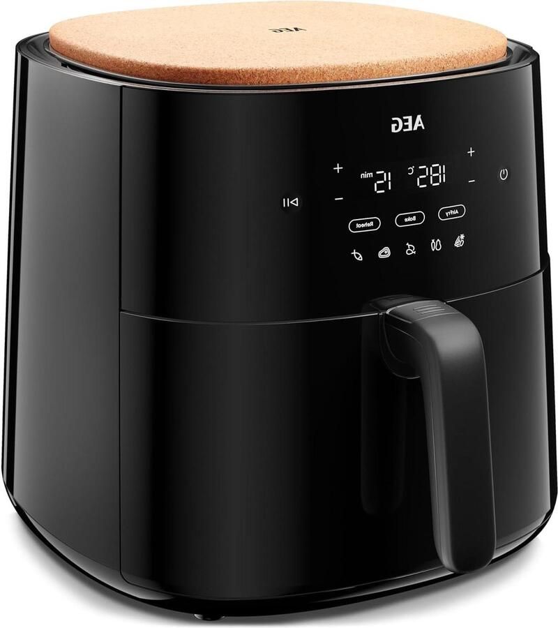Heteluchtfriteuse Airfryer Frituurpan Gezond Koken 8 Programma's 68 Liter Zwart