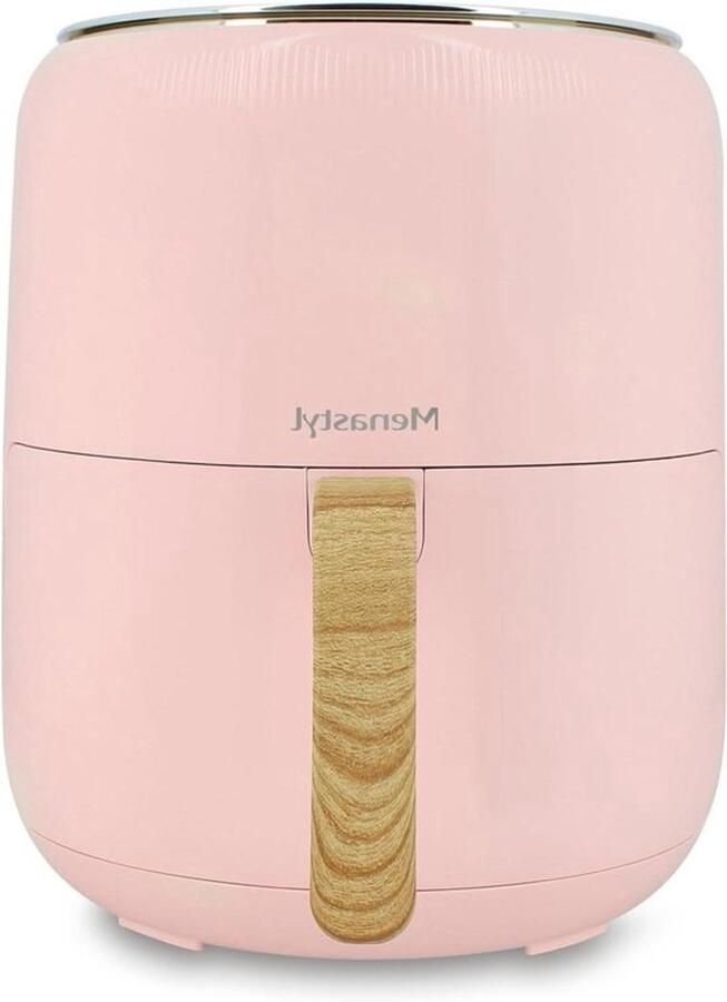 Heteluchtfriteuse Airfryer Gezond Koken PFAS Vrij 4.5L Capaciteit Roze