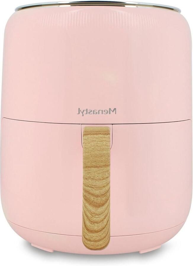 Heteluchtfriteuse Airfryer Gezond Koken PFAS Vrij 4.5L Capaciteit Roze