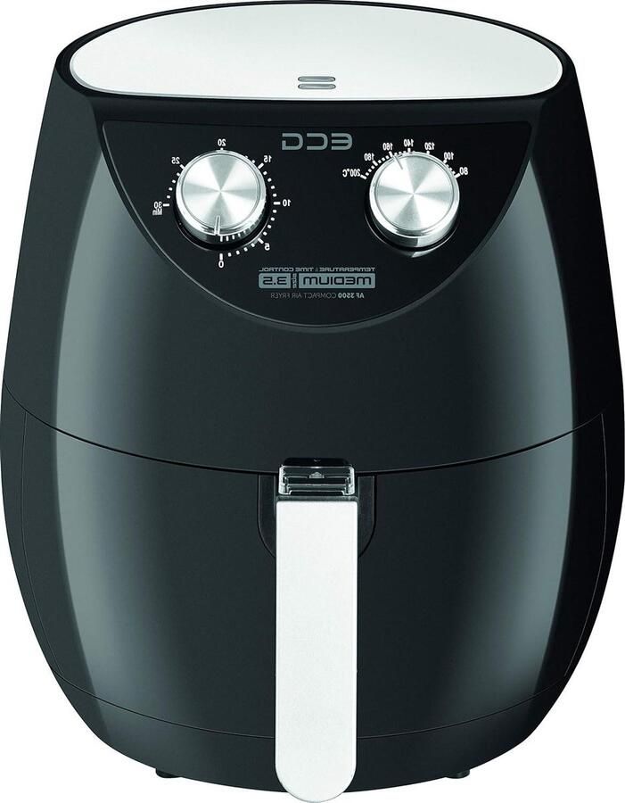 Heteluchtfriteuse Airfryer Gezond Koken Snel Luchtcirculatiesysteem 35 Liter Zwart