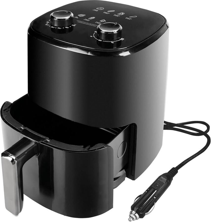 Heteluchtfriteuse Airfryer Gezond Koken Snelle Luchtcirculatie 4 Liter Zwart