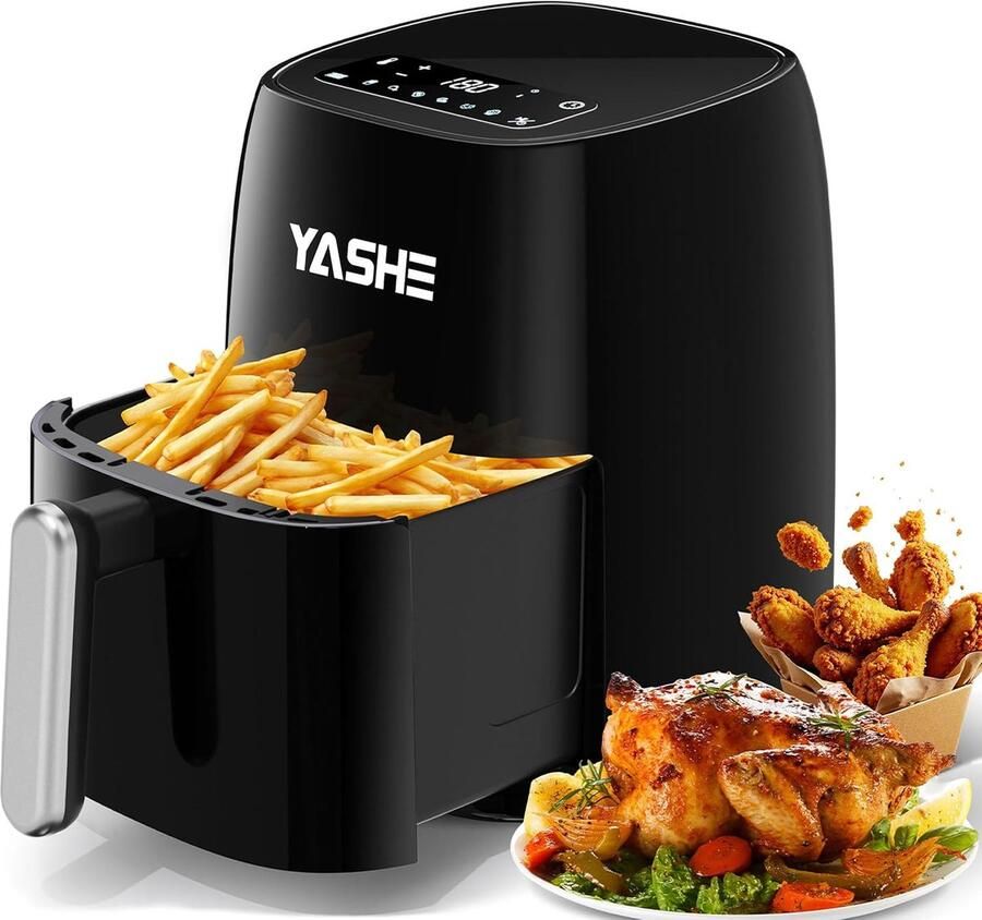 Heteluchtfriteuse Airfryer Gezond Koken Snelle Warmtecirculatie 42 Liter Zwart