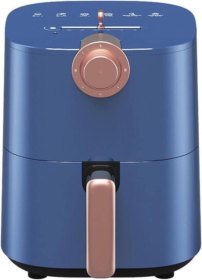 Heteluchtfriteuse Airfryer Oven Gezond Frituren Snelle Bereiding 45 Quart Blauw