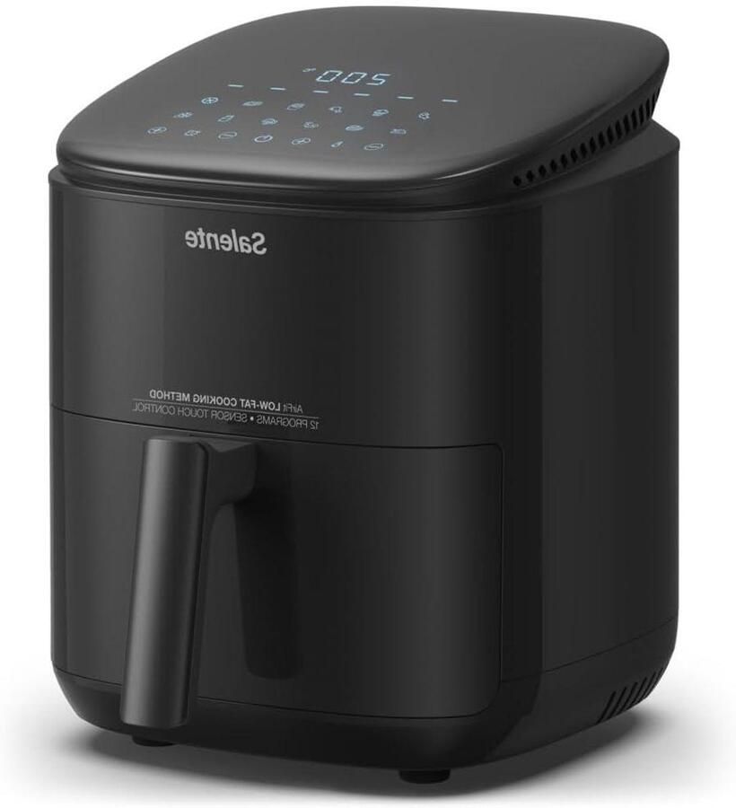 Heteluchtfriteuse Airfryer Oven Gezond Koken 12 Programma's 35 Liter Zwart