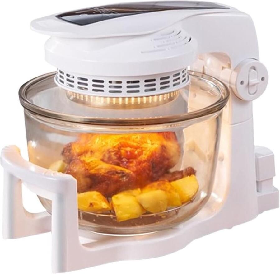 Heteluchtfriteuse Airfryer Oven Gezond Koken Kijkvenster 10 Liter
