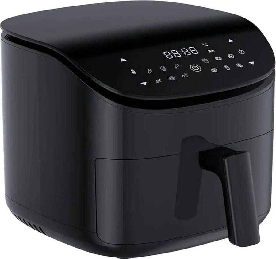 Heteluchtfriteuse Airfryer Smart Electric Air Fryer Olievrij 1500W 10-in-1 Functies 3 5L 12 Vooraf ingestelde Functies Zwart
