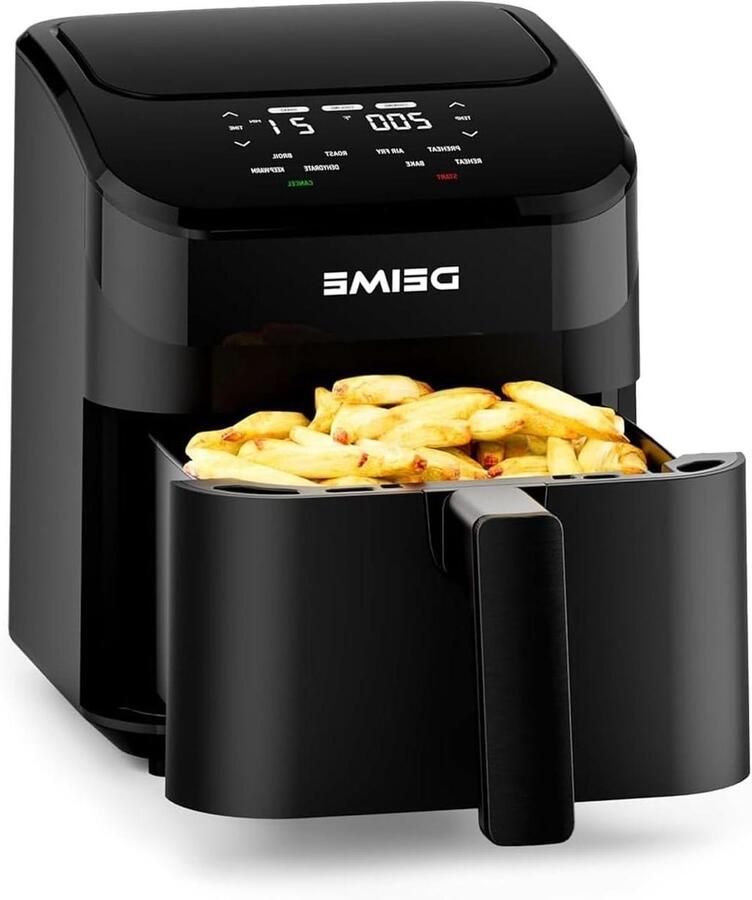 Heteluchtfriteuse Airfryer Snelle maaltijden 8-in-1 functies 43 liter Zwart