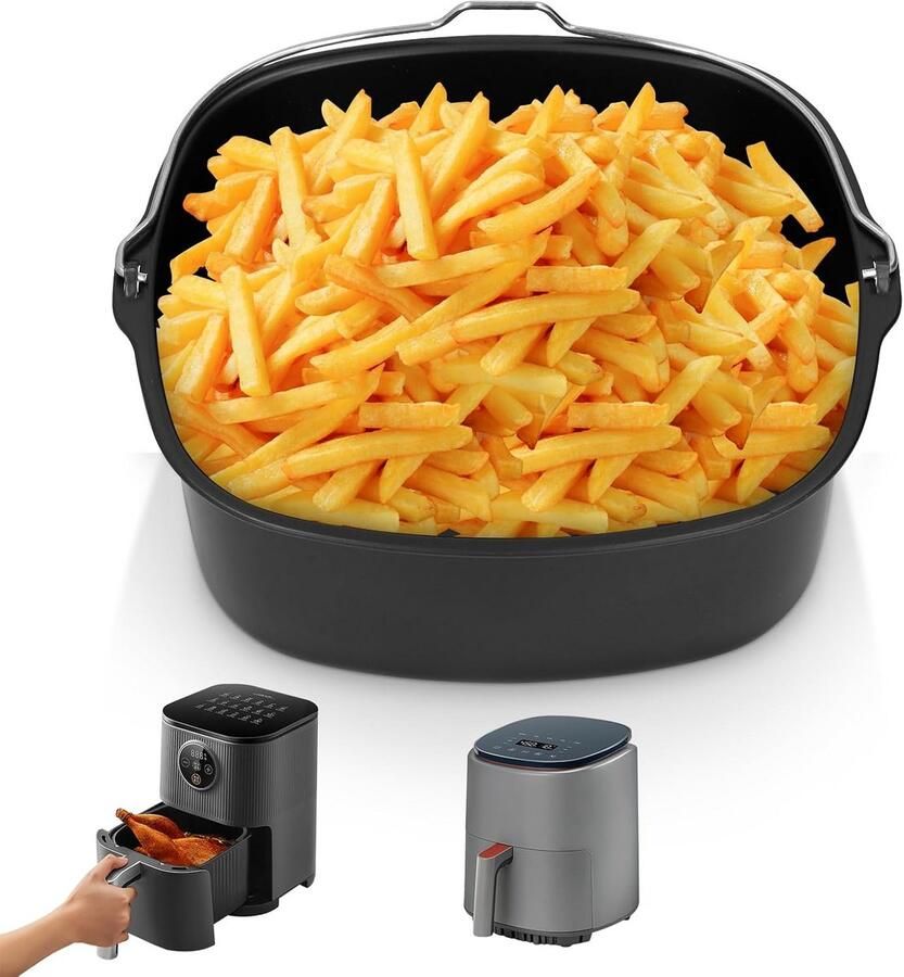 Heteluchtfriteuse Bakvorm 22cm Accessoire voor Airfryer Vervangende Cakevorm
