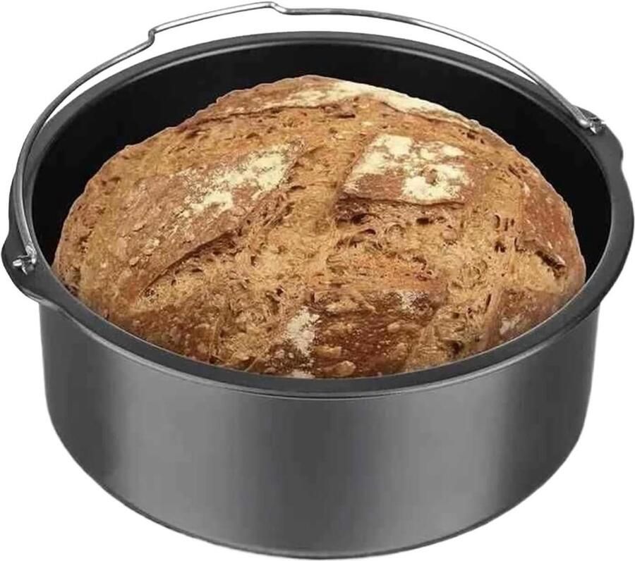 Heteluchtfriteuse Bakvorm Vierkante Taartvorm Moeiteloos Bakken Gelijkmatige Warmtecirculatie 203 cm Zwart