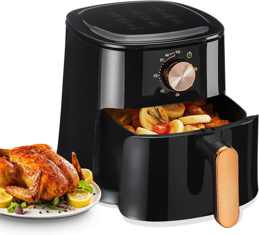 Heteluchtfriteuse Airfryer Gezond Frituren Snelle Luchtcirculatie 4 Liter Wit