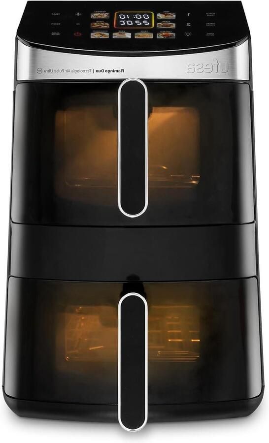 Heteluchtfriteuse Dubbele Lade Snelle Maaltijden DualZone Heat 115L Capaciteit Zwart