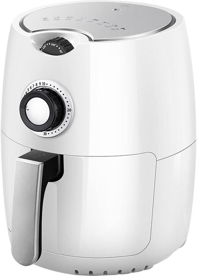 Heteluchtfriteuse Elektrisch Olievrije Frituurpan Gezond Koken Snel & Gelijkmatig 2.2 Liter Wit