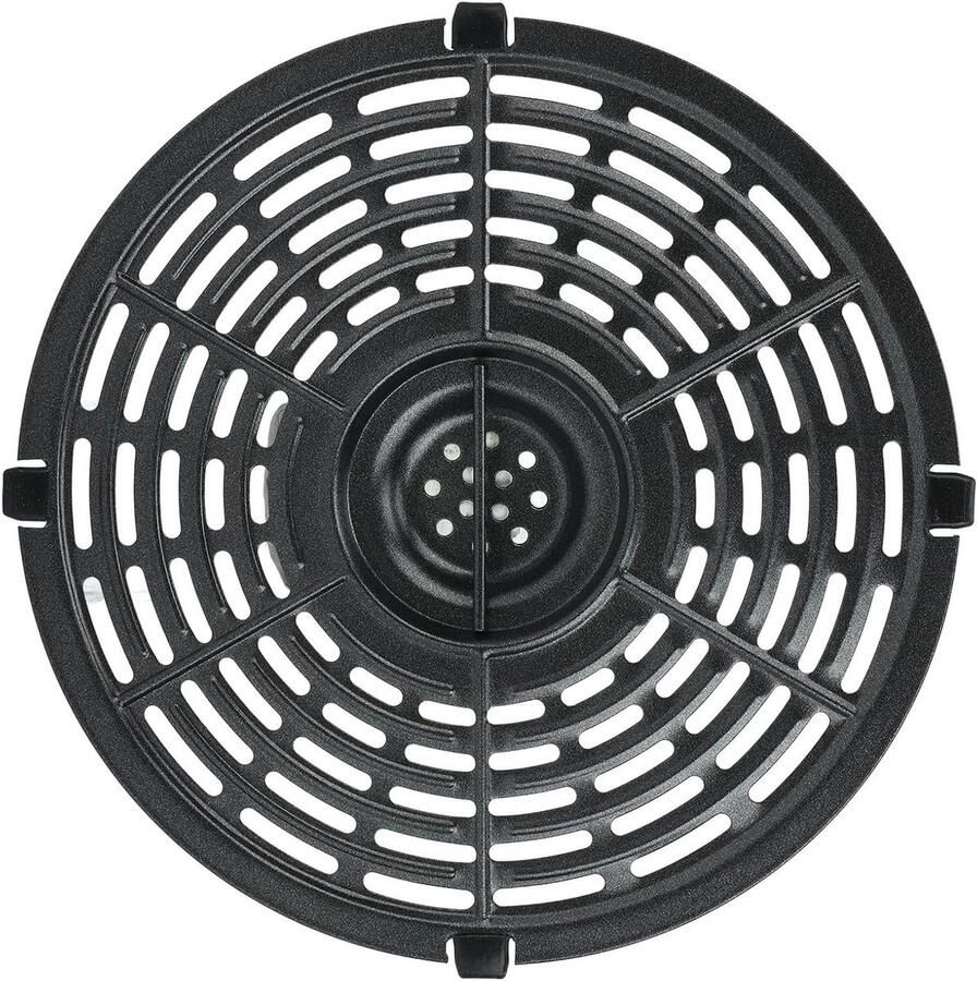 Heteluchtfriteuse Grillpan Crisper Plaat Gezond Koken Optimaal Luchtcirculatie 85 Inch Zwart