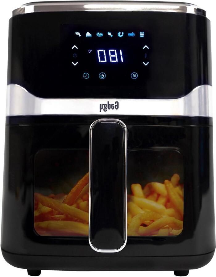 Heteluchtfriteuse met Zichtraam 5L XXL Airfryer 1400W Digitale Touchscreen