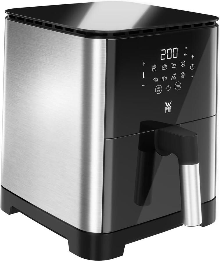 Heteluchtfriteuse Multi Taste Airfryer Gezond Frituren 8 Programma's 46 Liter Zwart