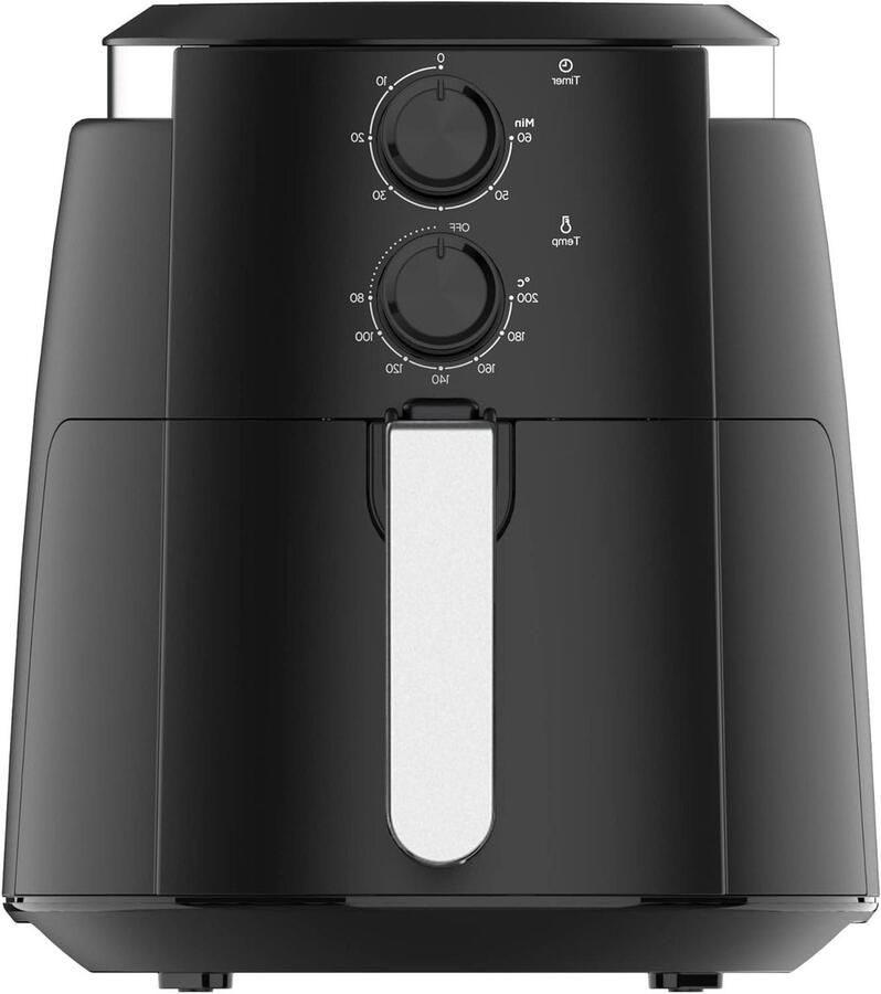 Heteluchtfriteuse Olievrije Frituurpan Gezond Koken 8 Programma's 55 Liter XL Zwart