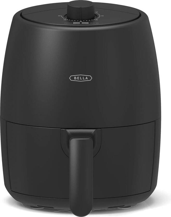 Heteluchtfriteuse-oven 2 liter 5-in-1 multikoker met afneembare antiaanbaklaag vaatwasmachinebestendig crisp-schaal en mand 1200 watt verwarmingssysteem matzwart