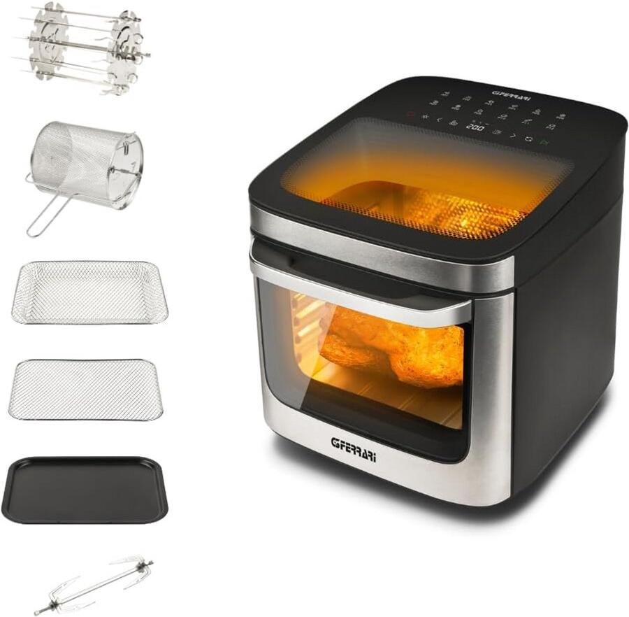 Heteluchtfriteuse Oven met 13 Liter Inhoud en 1800 Watt Vermogen