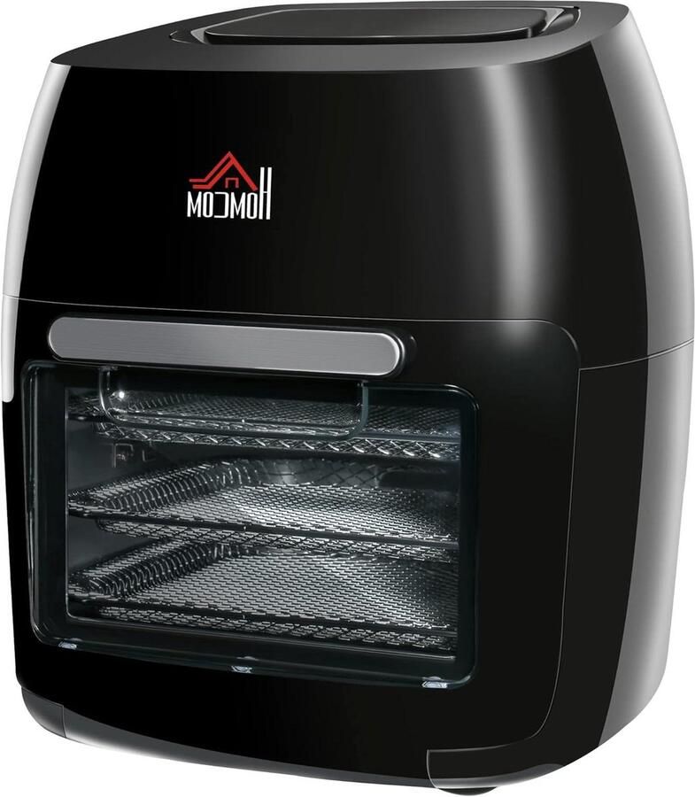 Heteluchtfriteuse Oven Multicooker Airfryer Gezond Koken 8 Menu's Digitaal 11 Liter Capaciteit Zwart