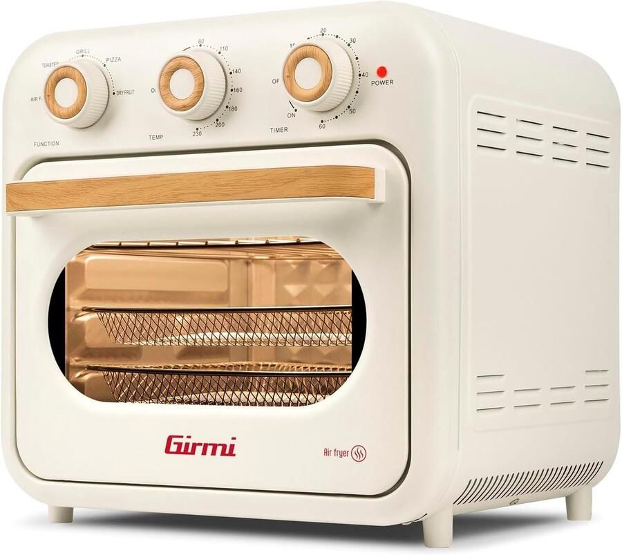 Heteluchtfriteuse Oven Multifunctioneel Keukenapparaat Gezond Koken 30% Energiebesparing 22 Liter Capaciteit Crème