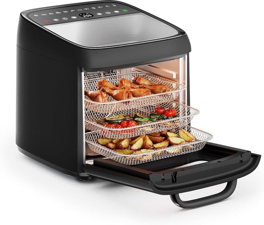 Heteluchtfriteuse Oven Vision 12 6 L Capaciteit 1800 W Vermogen Multifunctioneel Koken Digitaal Bedieningspaneel Eenvoudig te Reinigen 182494