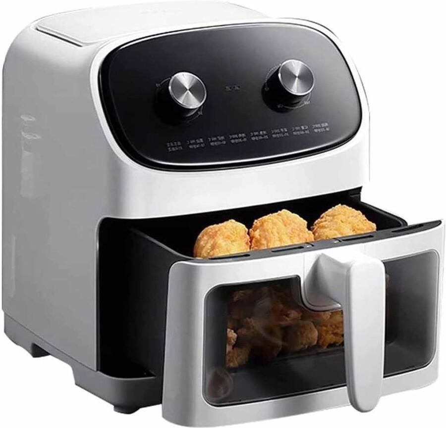Heteluchtfriteuse Oven Visuele Oven Gezond Koken Glazen Kijkvenster 4 Liter Capaciteit Multicolor