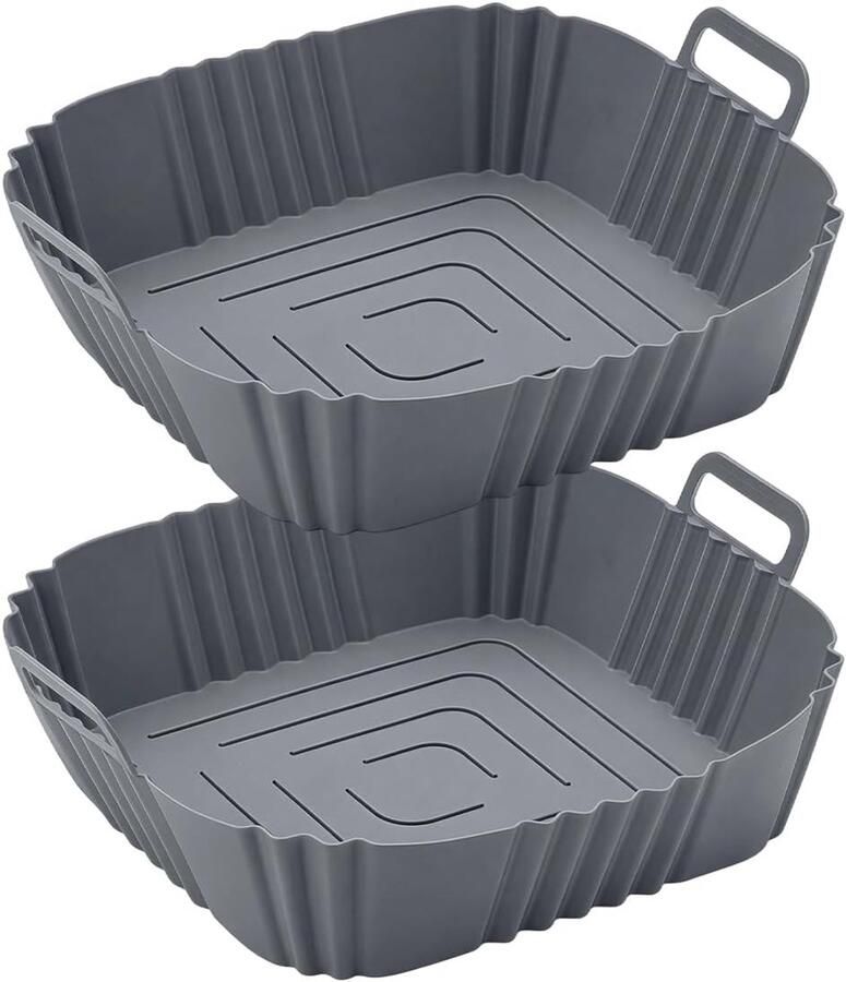 2 heteluchtfriteuse siliconen luchtfriteuse mand 15.2×5cm air fryer voering