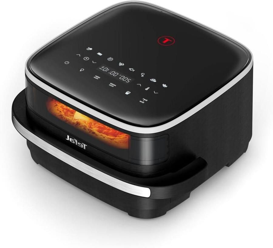 Heteluchtfriteuse XL Airfryer Groot Snelle Maaltijden Extra Crisp Technologie 1 kg Capaciteit Zwart