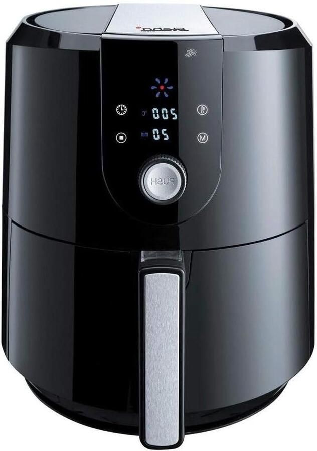 Heteluchtfriteuse XL Compacte Allrounder Gezond Bereiden 7 Automatische Programma's 5.2 Liter Volume Zwart