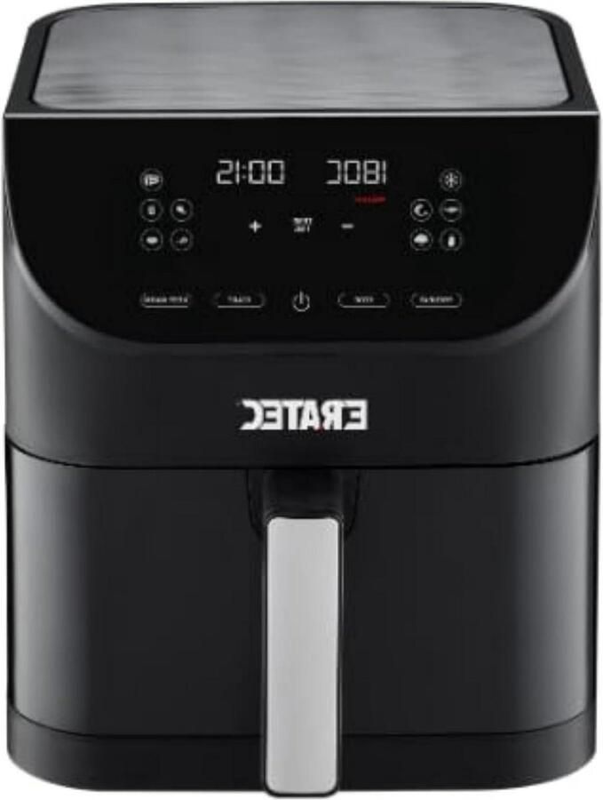 Heteluchtfriteuse XXL Airfryer Gezond Koken 10 Programma's 5.5 Liter Zwart