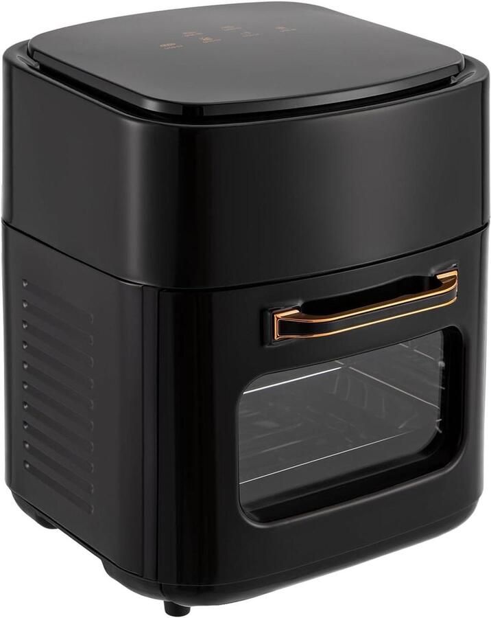 Heteluchtfriteuse XXL Airfryer Oven Gezond Frituren Touchscreen Bediening 15 Liter Zwart