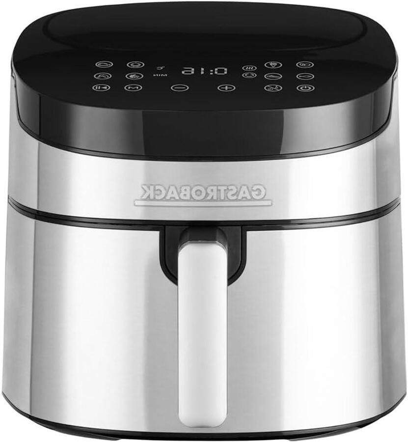Heteluchtfriteuse XXL Airfryer Pro Gezond Frituren 8 Programma's 65 Liter Zilver Zwart