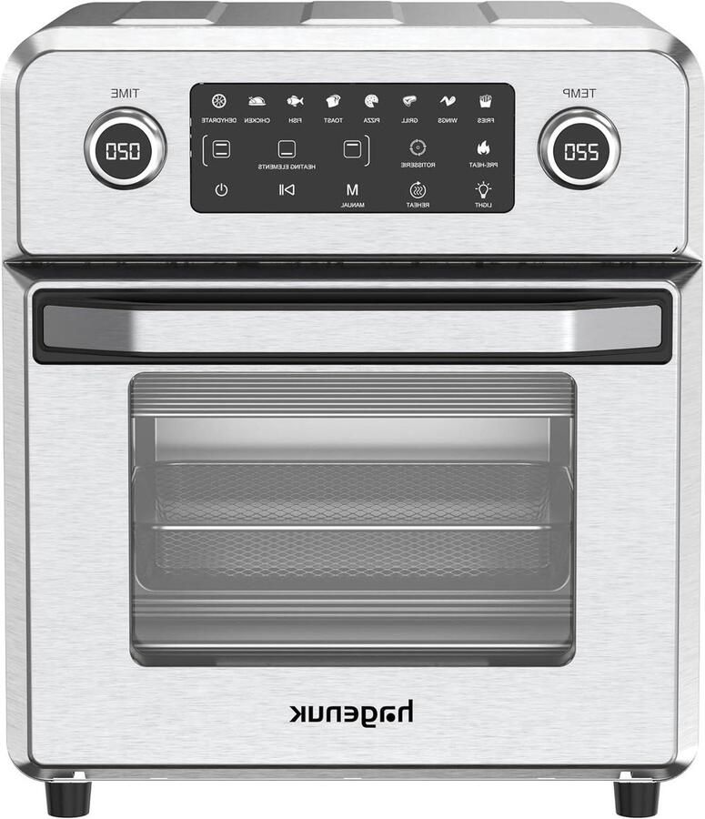 Heteluchtoven Airfryer Oven Vetarm Koken 10 Smart Programma's 14 Liter Roestvrij Staal