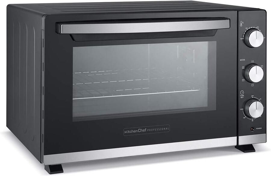 Heteluchtoven Compacte Oven Grote Maaltijden 60 Liter Inhoud 51 x 586 x 51 cm Zwart