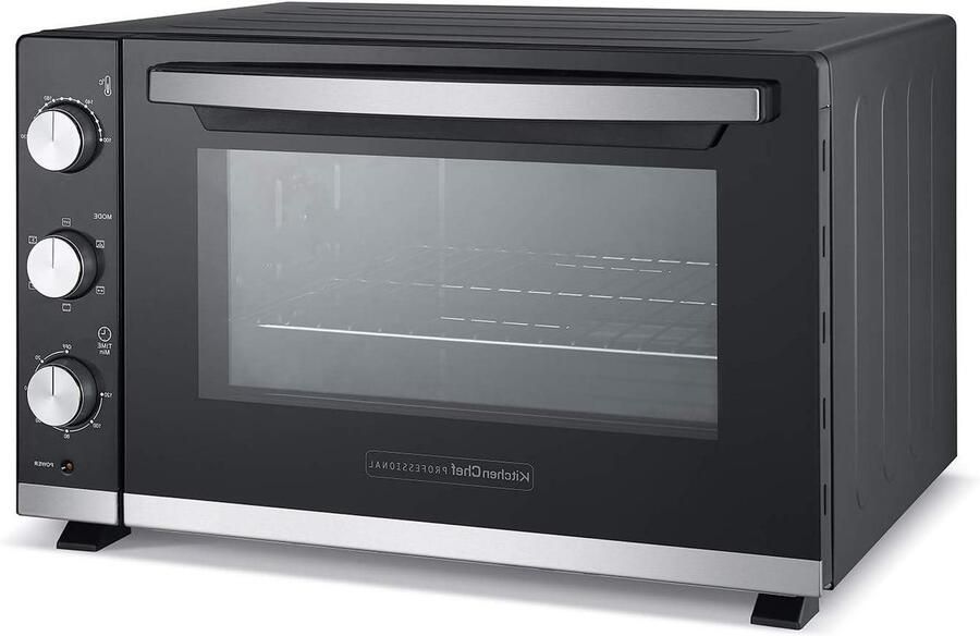 Heteluchtoven Compacte oven Veelzijdig koken 1500 Watt vermogen 30 Liter Zwart
