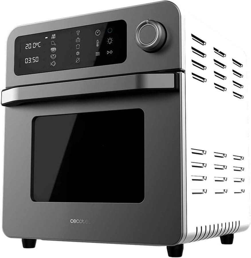 Heteluchtoven Frituur Keukenapparaat Multifunctioneel Gezond Koken Touchscreen Display 15 Liter Capaciteit Grijs