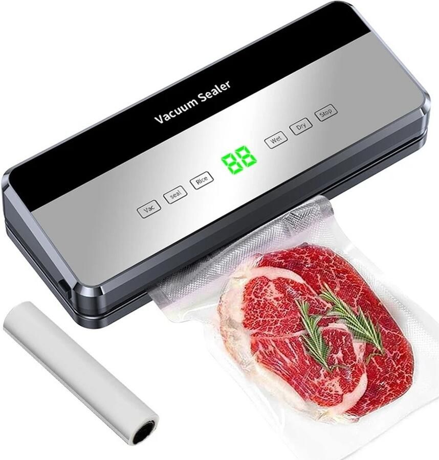 HHHK Vacumeermachine Foodsaver Vacuum Sealer Vacumeerapparaat Inclusief 1 rol vacumeerzak 5 meter