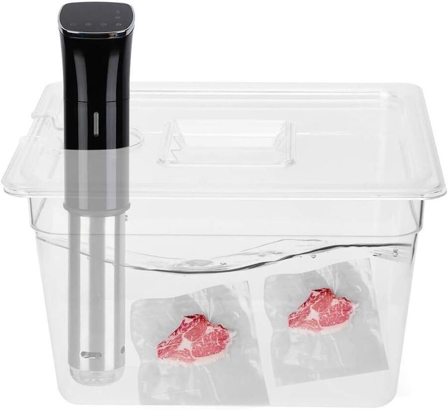 Hinges en Deksel Sous Vide Container van 11 Liter Vouwbare Sous Vide Stick voor Perfecte Kookresultaten en Culinaire Precisie