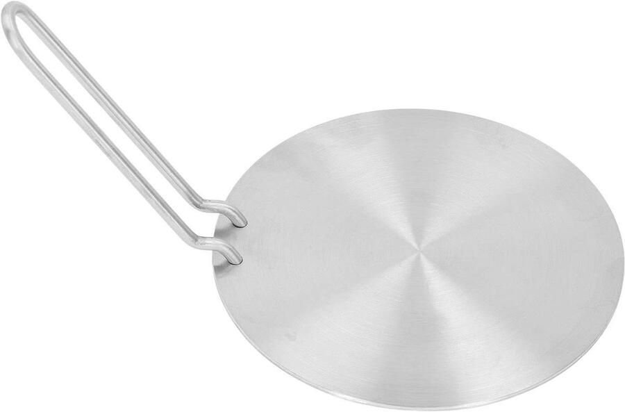 Hitte Diffuser Plaat Adapter Converter Gelijkmatig Koken Roestvrij Staal 17.5 cm Zilverkleurig