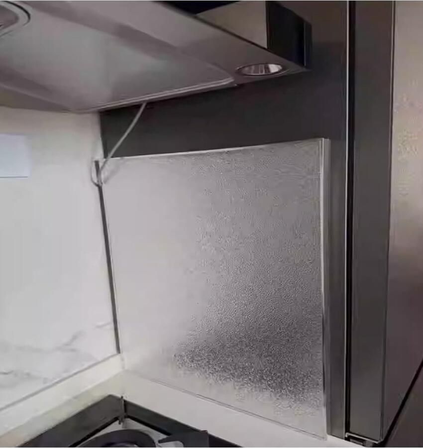 Hittebeschermingsplaat Keukenmat Koken en Bakken Zelfklevend Aluminium 39.7 x 30 cm Zilver - Foto 1