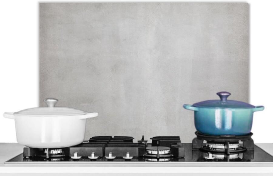 Hittebestendig Spatscherm Keuken Betonlook 60x40 cm Beschermwand voor Fornuis