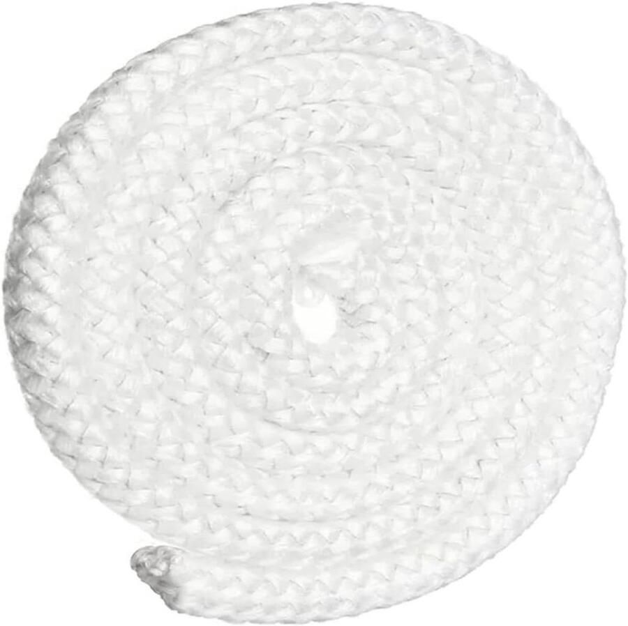Hittebestendige afdichtingsstrip Kacheltouw glasvezel Oven deur reparatie Hoge temperatuur bestendig 2 meter 6mm Wit