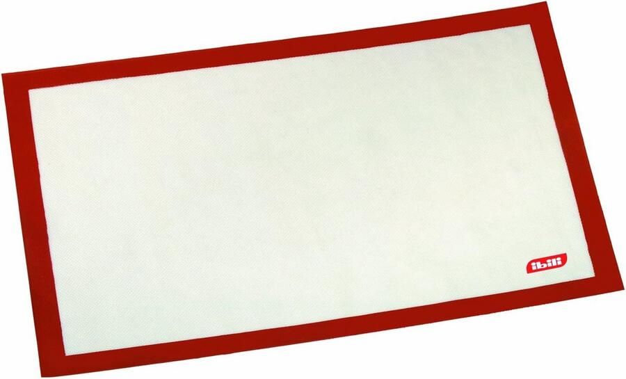 Hittebestendige Bakmat Glasvezel & Siliconen Rood Wit 40x30 cm Antiaanbaklaag voor Oven