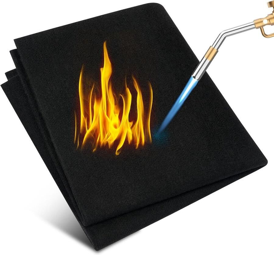 Hittebestendige Beschermmat voor Lassen Vuurvertragende Dekens Brandveilige Mat voor Grill en Koken (50 x 50 cm)