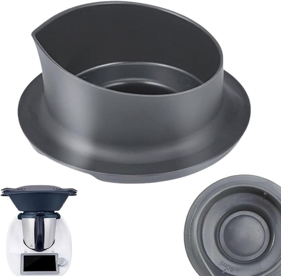 Hittebestendige en koudebestendige maatbeker voor keukenmachines 100 ml en 50 ml schaal ideaal voor nauwkeurig meten van ingrediënten