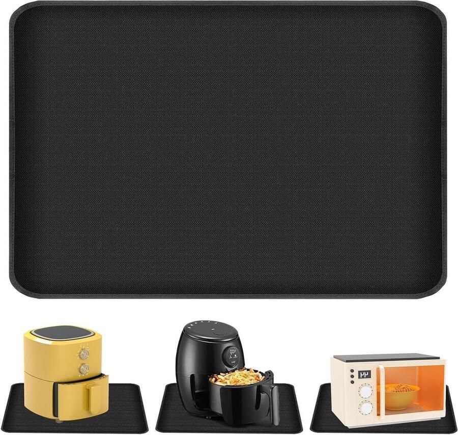 Hittebestendige en Vuurvaste Mat 60 x 80 cm Bescherming voor Werkbladen Antislip en Waterdichte Siliconen Matten voor Magnetron Airfryer en Koffiezetter