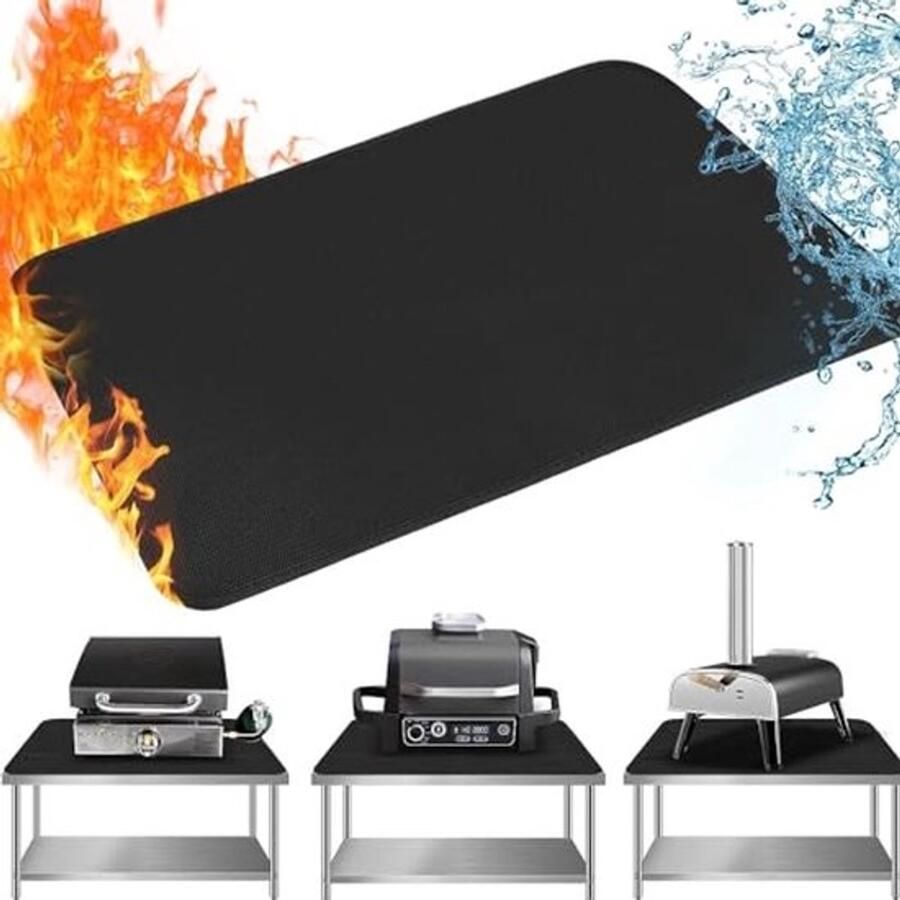 Hittebestendige en waterdichte mat voor buiten grilltafel